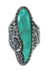 Southwest Sterling Silver And Turquoise Ring Size 6-3/4 RX62712